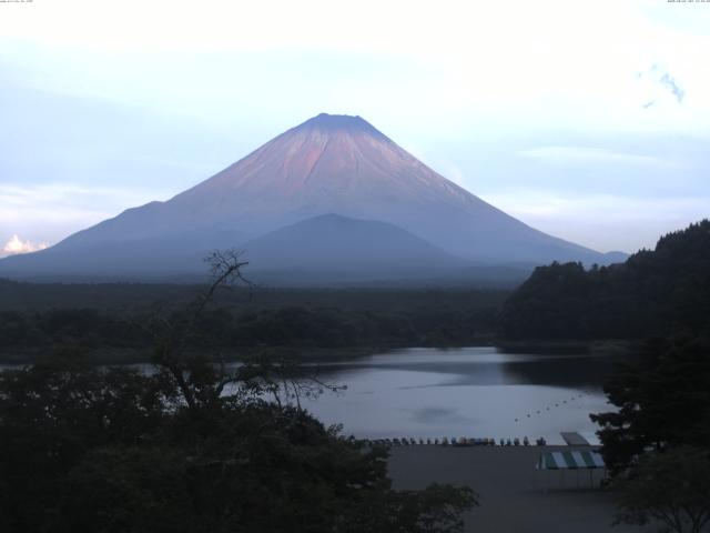 精進湖からの富士山