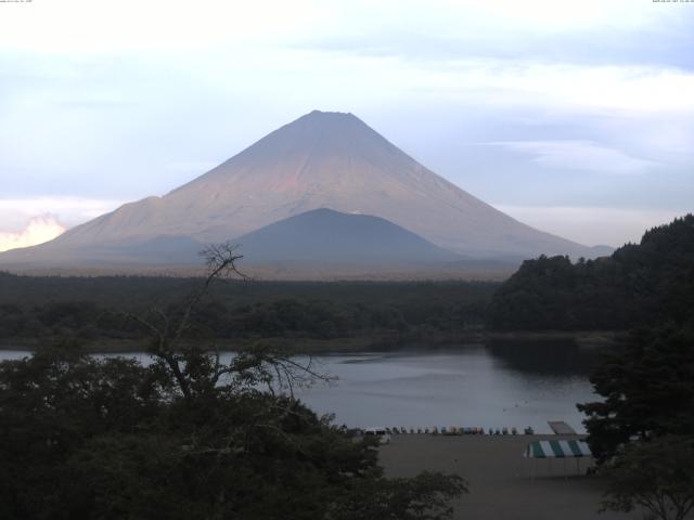 精進湖からの富士山