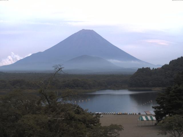 精進湖からの富士山