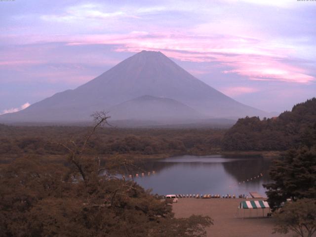 精進湖からの富士山