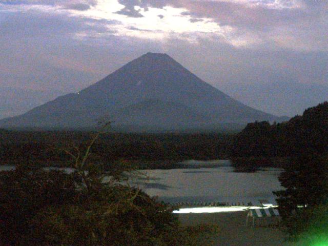 精進湖からの富士山