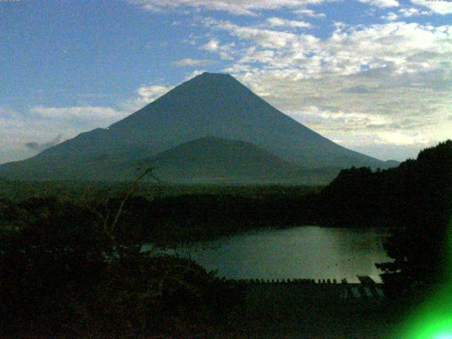 精進湖からの富士山