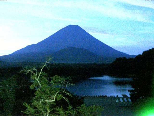 精進湖からの富士山