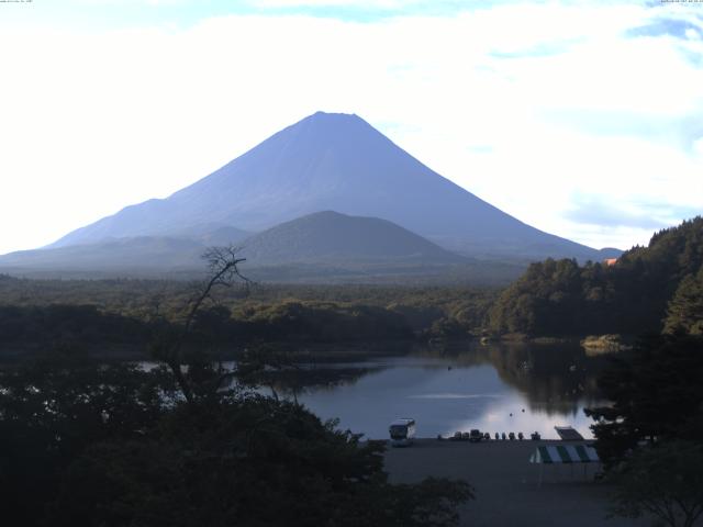 精進湖からの富士山