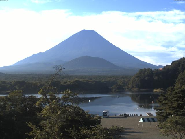 精進湖からの富士山