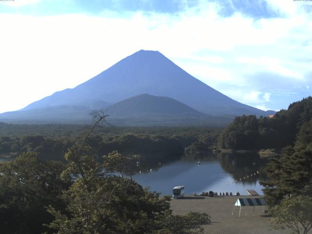 精進湖からの富士山