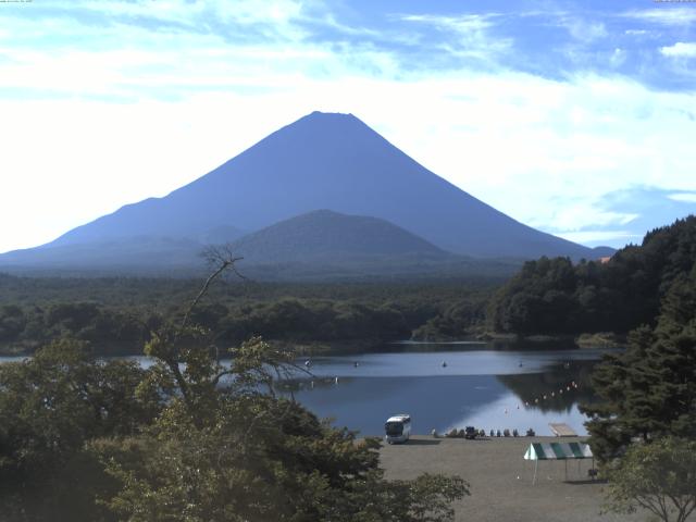 精進湖からの富士山