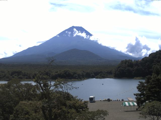 精進湖からの富士山