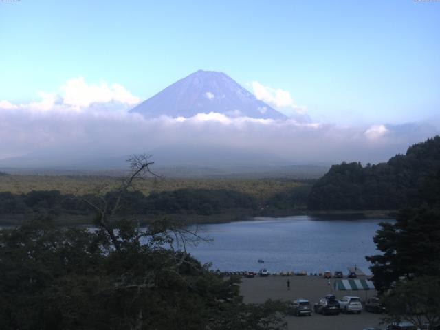 精進湖からの富士山