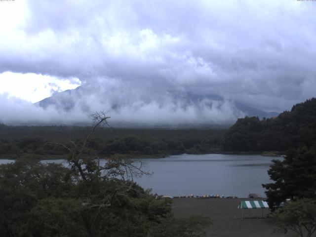 精進湖からの富士山