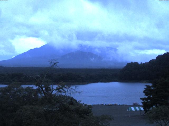 精進湖からの富士山