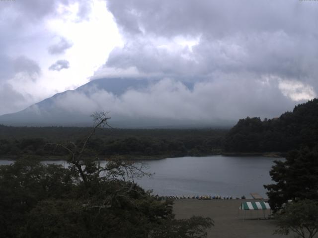精進湖からの富士山