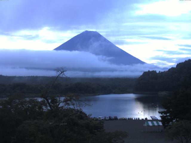 精進湖からの富士山