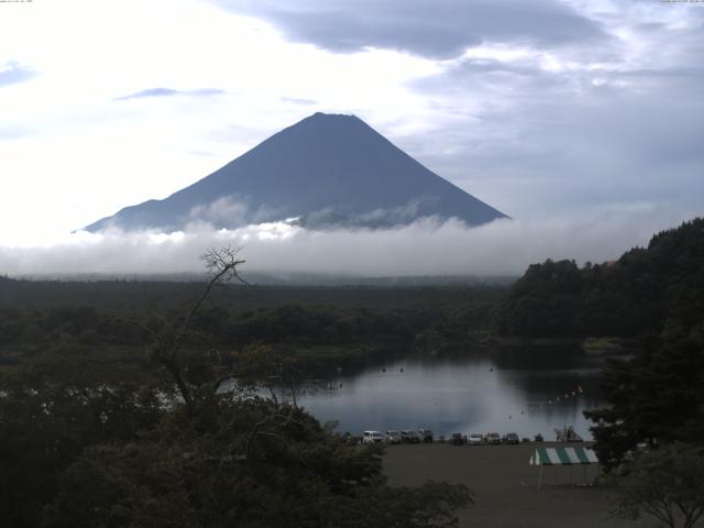 精進湖からの富士山