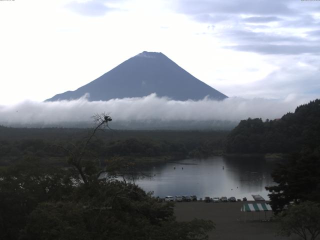 精進湖からの富士山