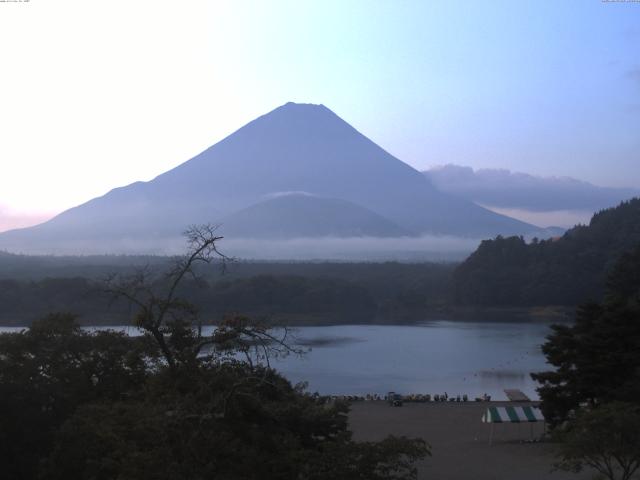 精進湖からの富士山