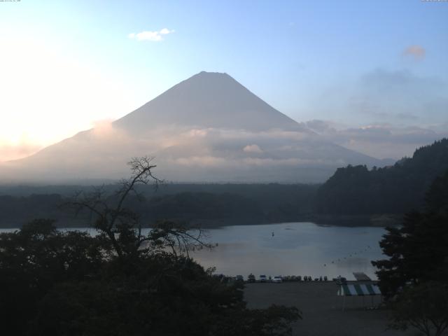 精進湖からの富士山