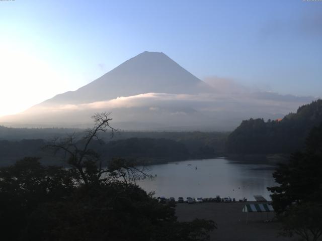 精進湖からの富士山