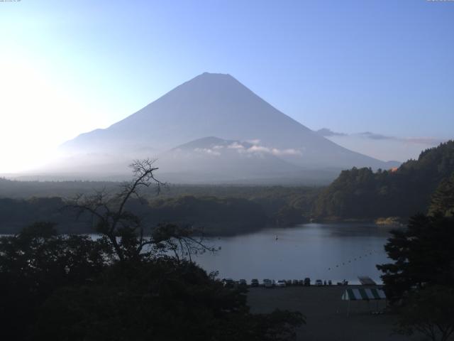 精進湖からの富士山