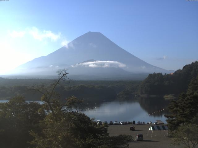 精進湖からの富士山