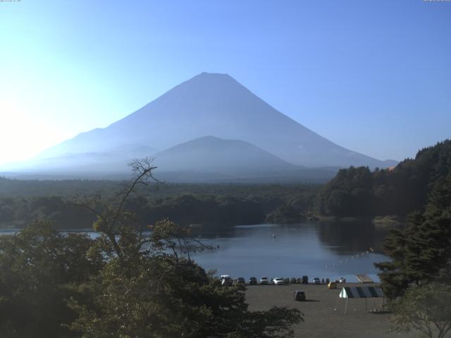 精進湖からの富士山