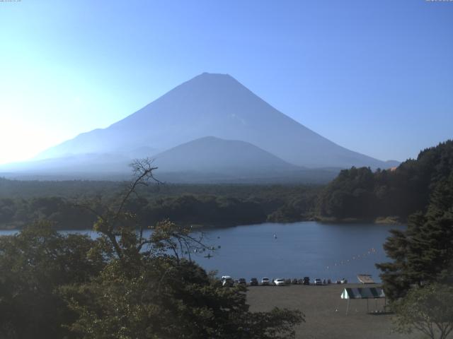 精進湖からの富士山