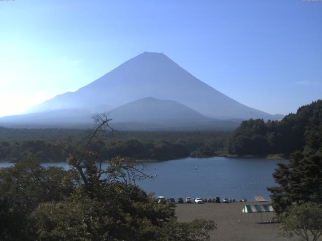 精進湖からの富士山