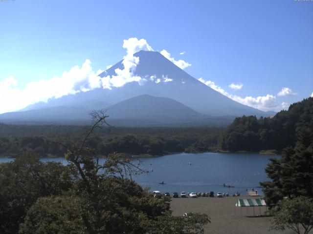 精進湖からの富士山