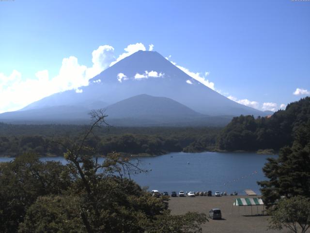 精進湖からの富士山