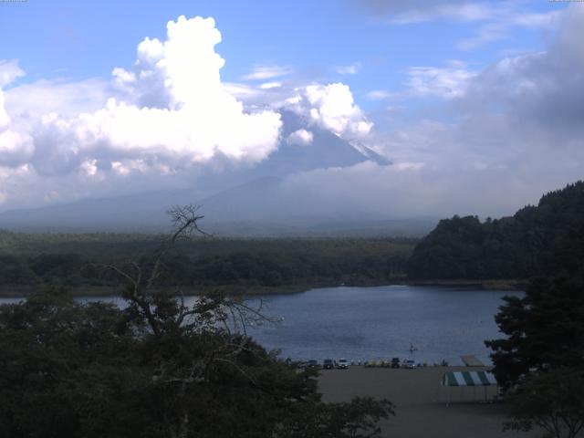 精進湖からの富士山