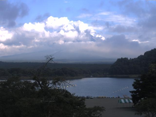 精進湖からの富士山