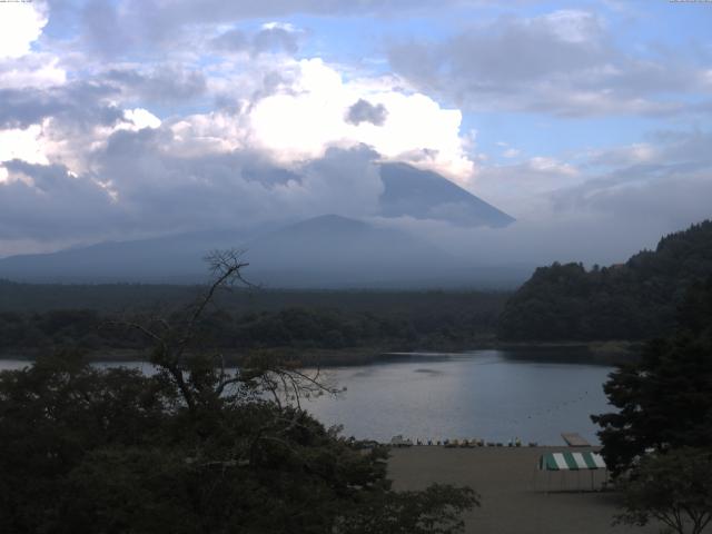 精進湖からの富士山