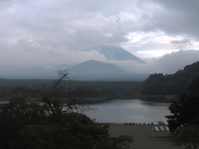 精進湖からの富士山