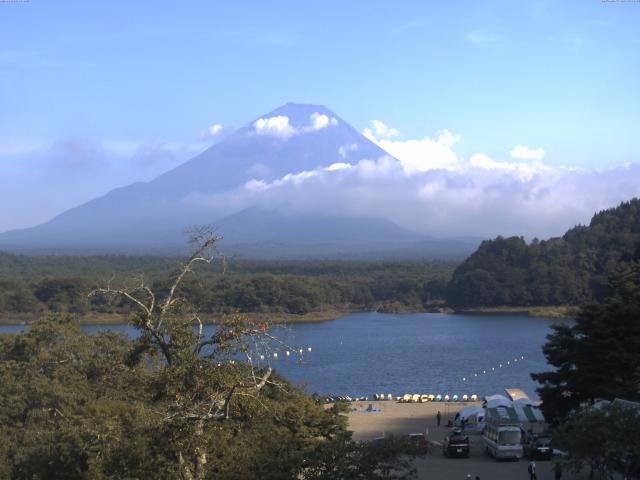 精進湖からの富士山