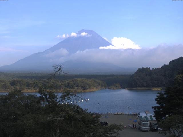 精進湖からの富士山
