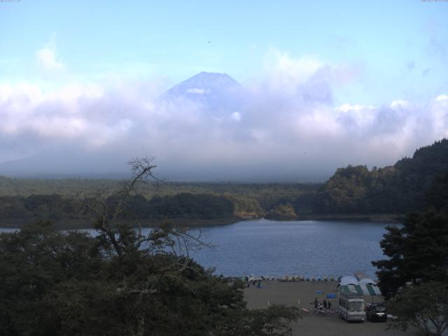 精進湖からの富士山