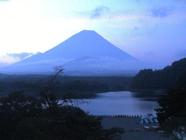 精進湖からの富士山