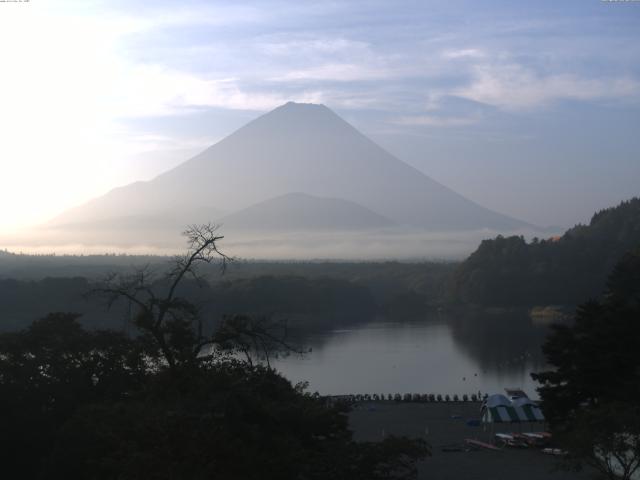 精進湖からの富士山