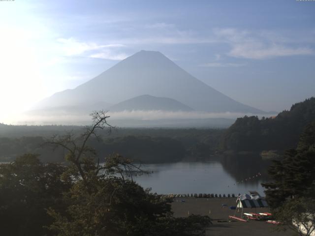 精進湖からの富士山