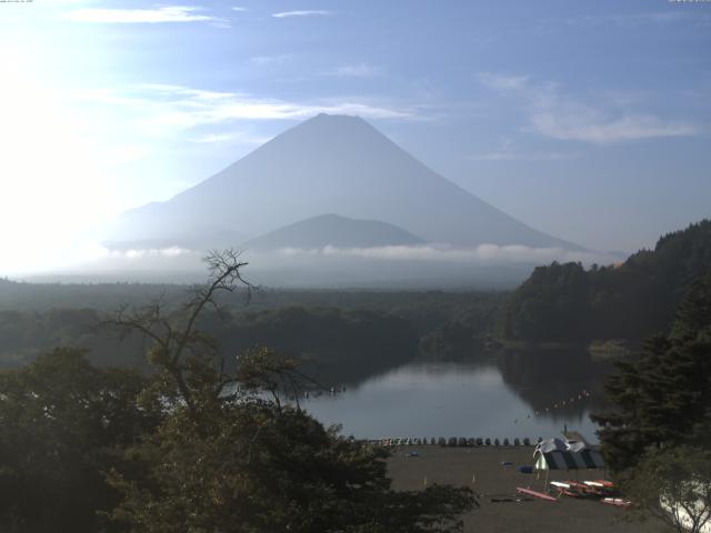 精進湖からの富士山