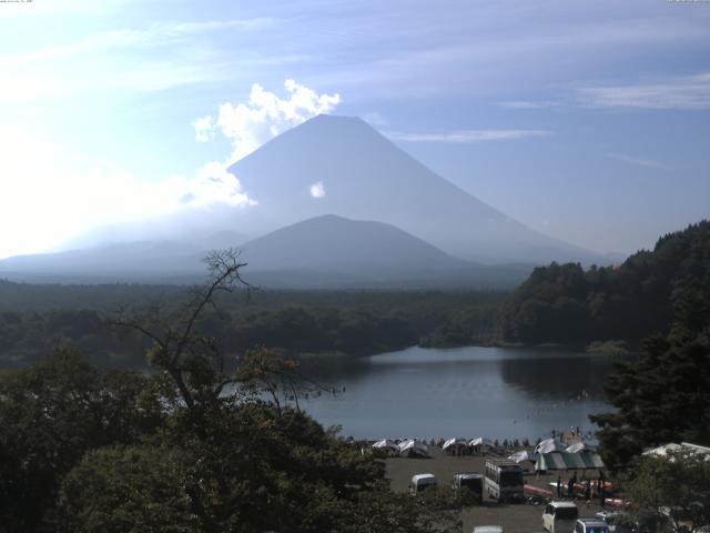 精進湖からの富士山