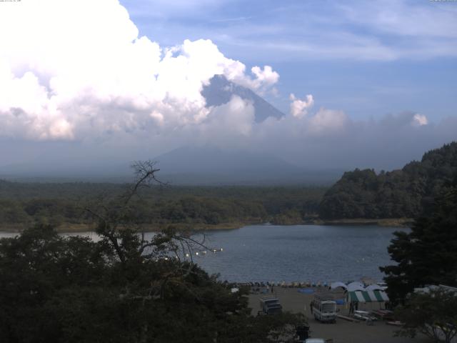精進湖からの富士山