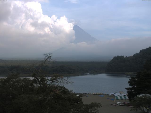 精進湖からの富士山