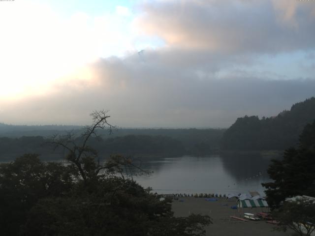 精進湖からの富士山