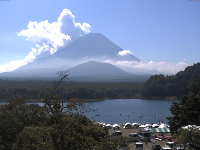 精進湖からの富士山