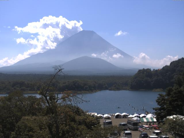 精進湖からの富士山