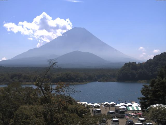精進湖からの富士山