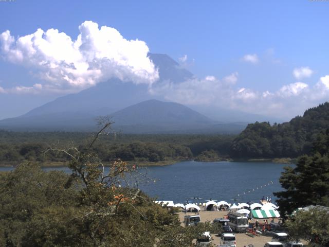 精進湖からの富士山