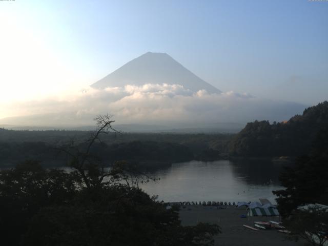 精進湖からの富士山
