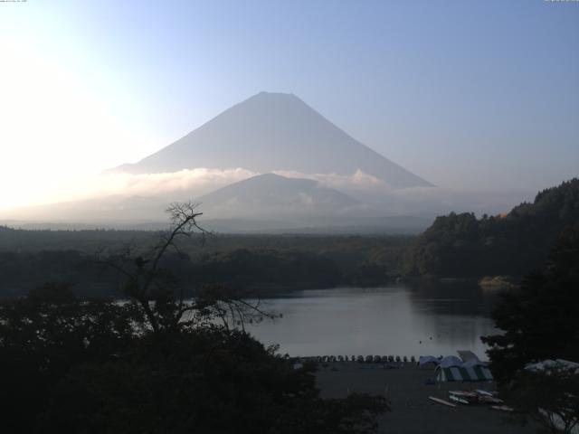 精進湖からの富士山